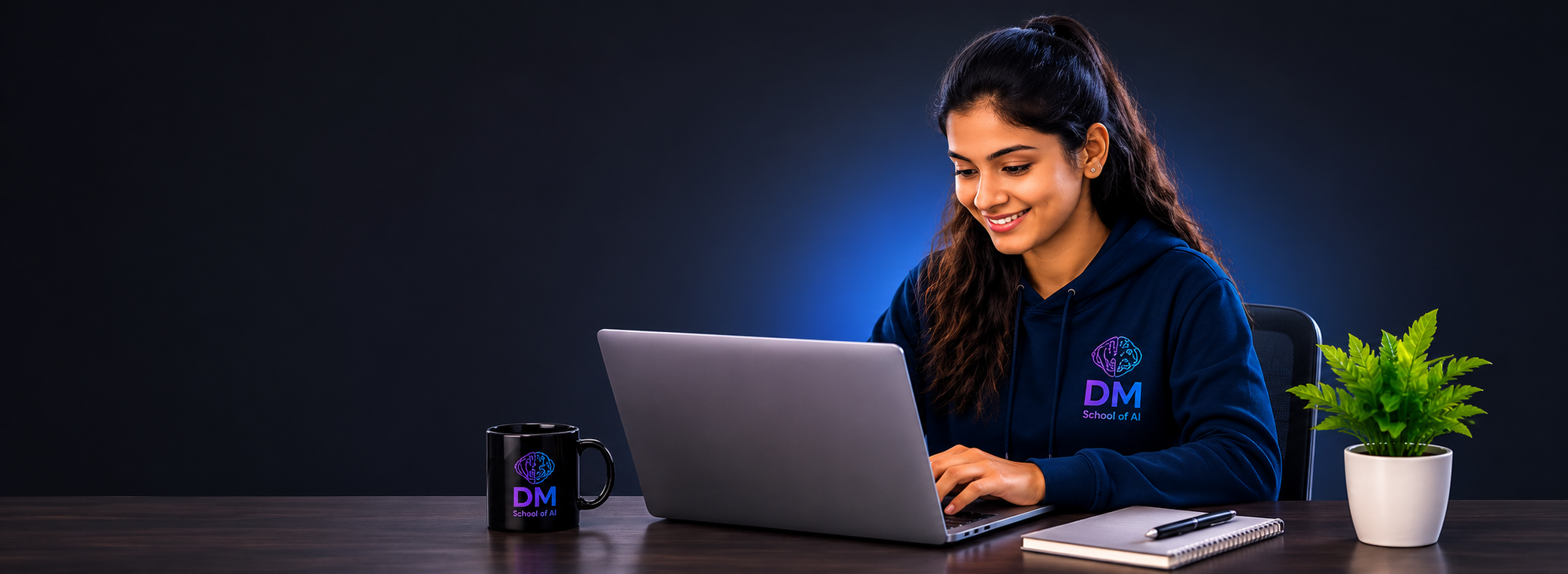 AI education classroom with students learning data analytics